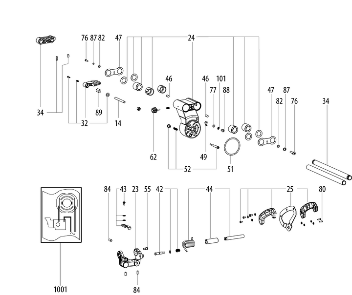 Vue éclatée METABO 19001000#01