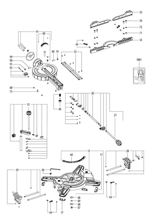 Vue éclatée METABO 14305000#01