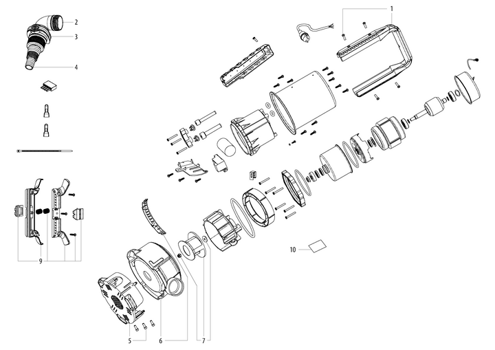 Vue éclatée METABO 01793000#01