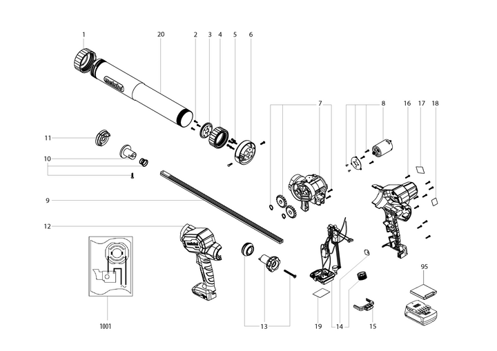 Vue éclatée METABO 01217000#01