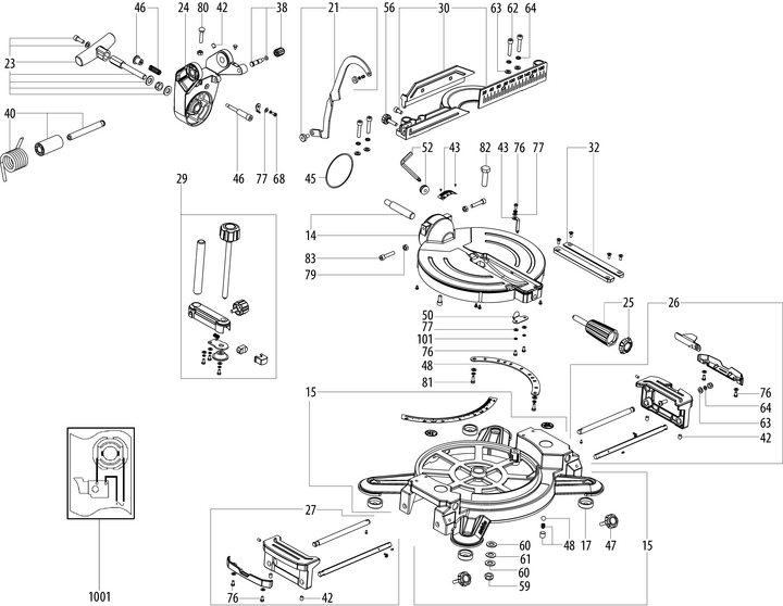 Vue éclatée METABO 19216000#01
