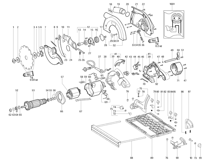 Vue éclatée METABO 00544000#01