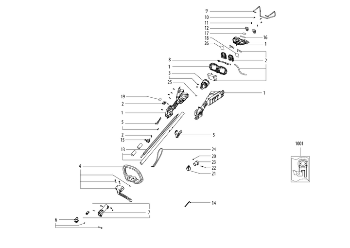 Vue éclatée METABO 01725000#01