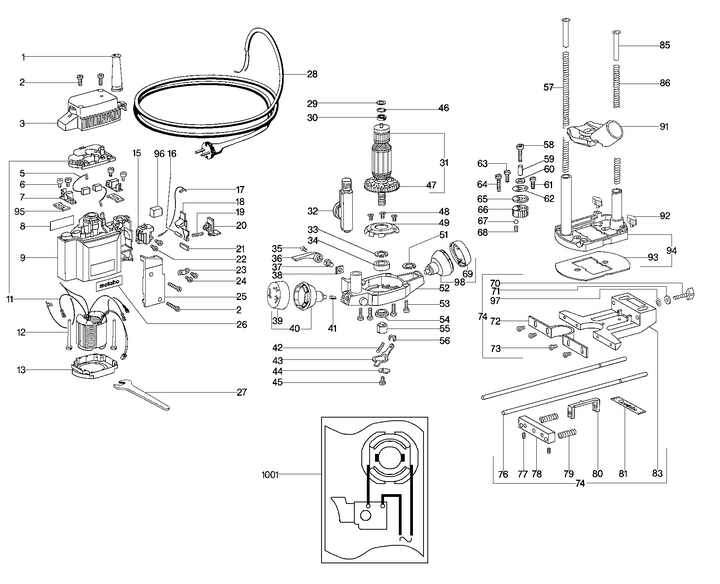 Vue éclatée METABO 01229180#01