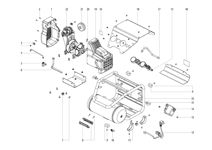 Vue éclatée METABO 01544000#01