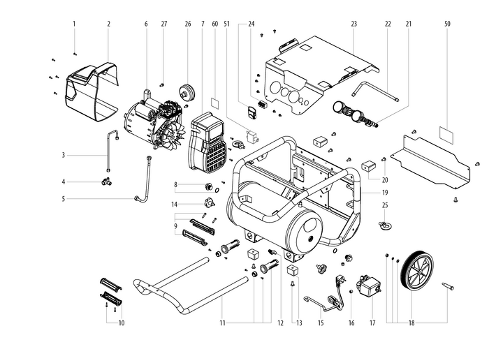 Vue éclatée METABO 01545180#01