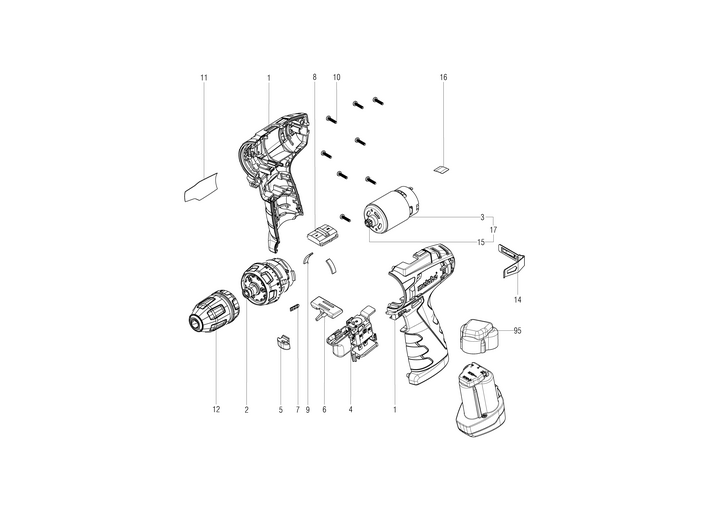 Vue éclatée METABO 18137310#01