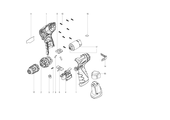 Vue éclatée METABO 18137371#01