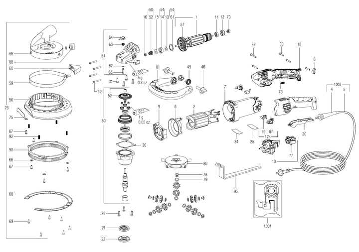 Vue éclatée METABO 03826180#01