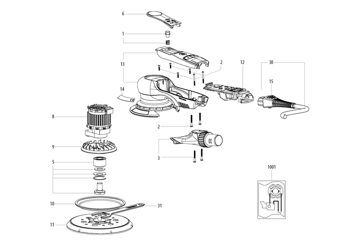 Vue éclatée METABO 15025000#01