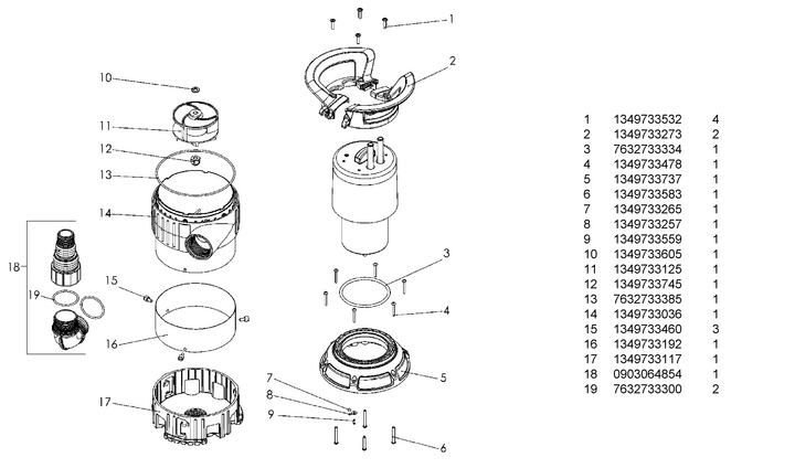 Vue éclatée METABO 025160000010#01