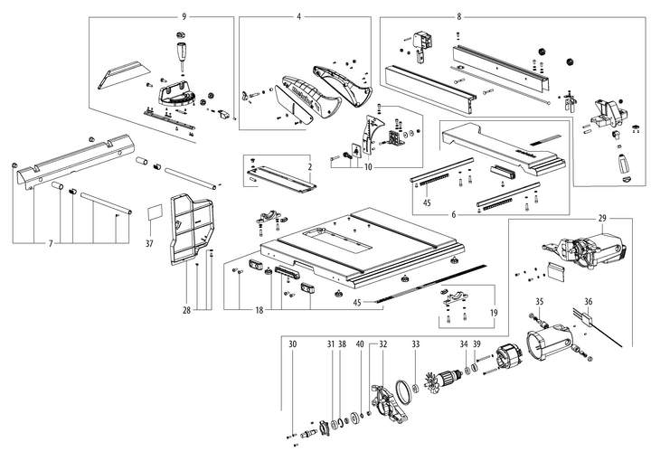 Vue éclatée METABO 10254000#01