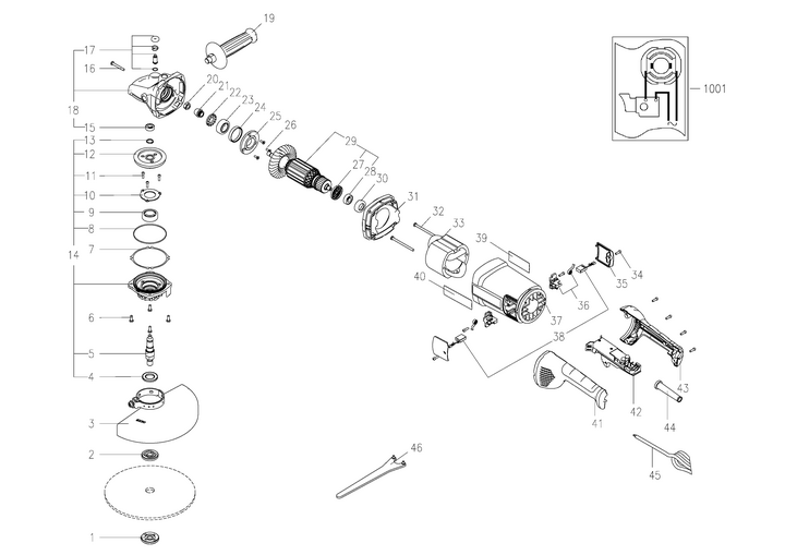 Vue éclatée METABO 06484000#01