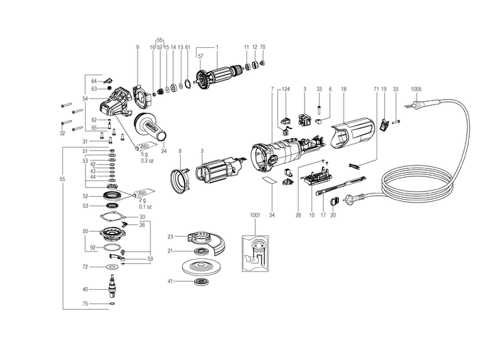 Vue éclatée METABO 13108180#01