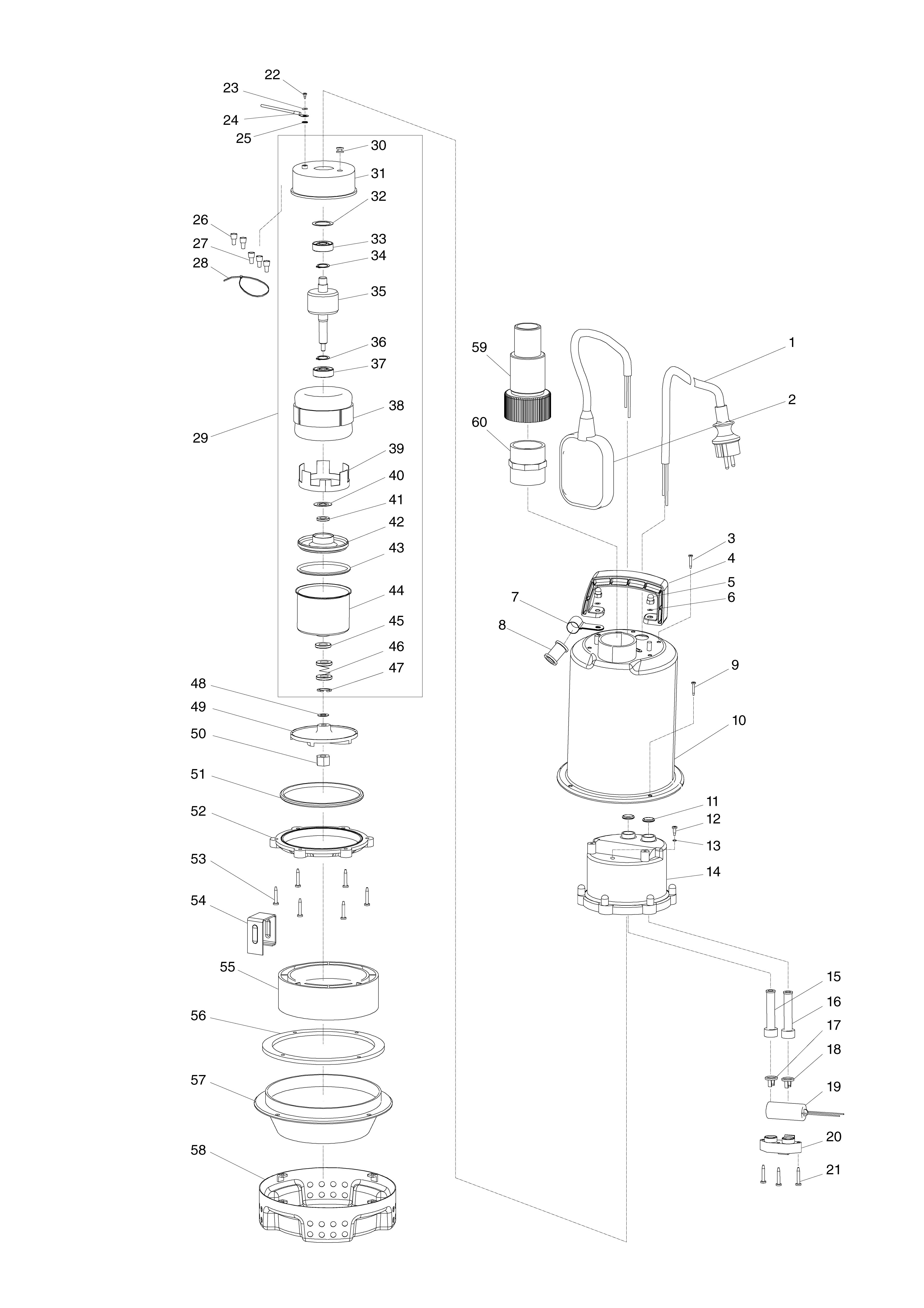 Vue éclatée Makita PF0403#01