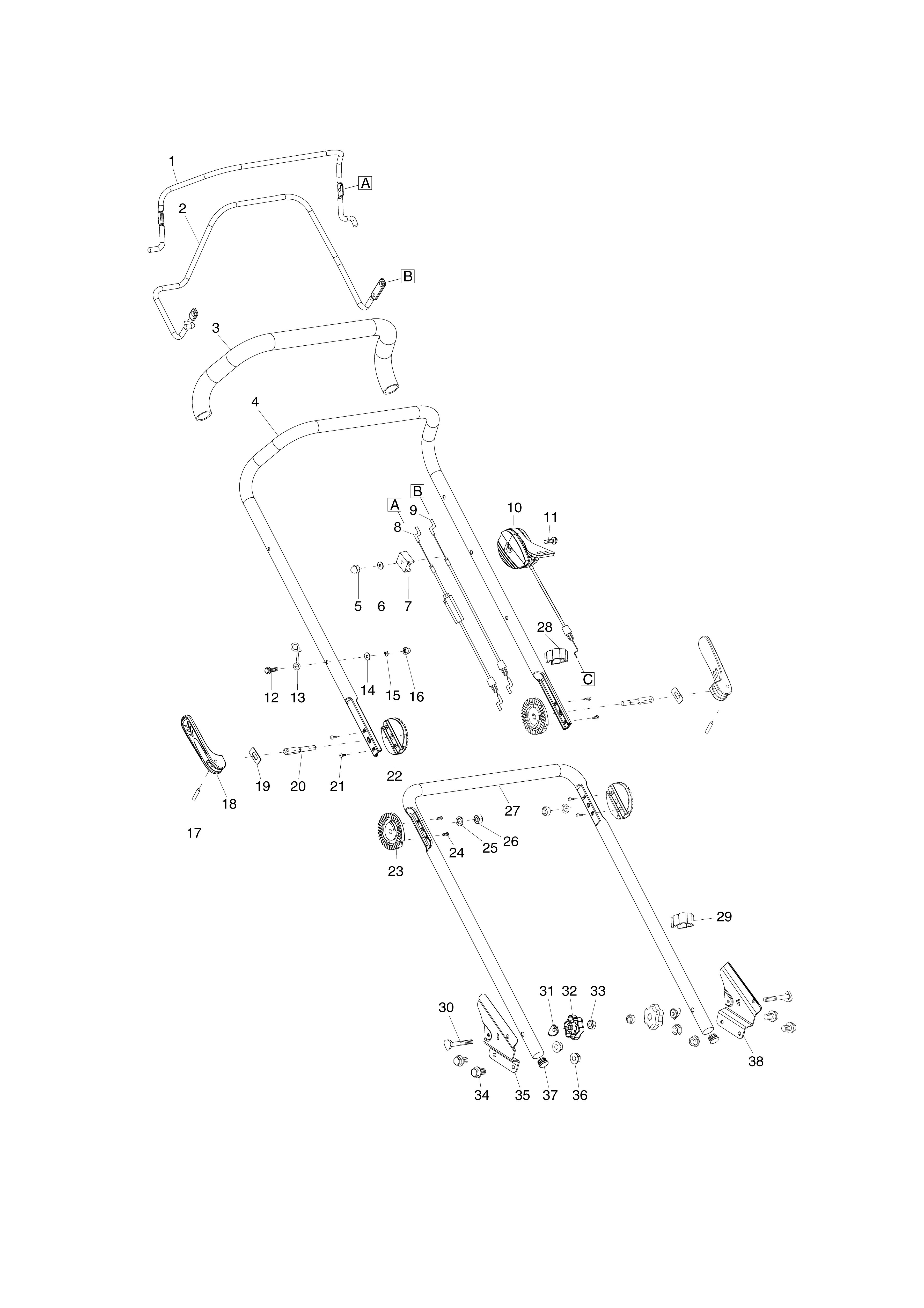 Vue éclatée Makita PLM4628#01
