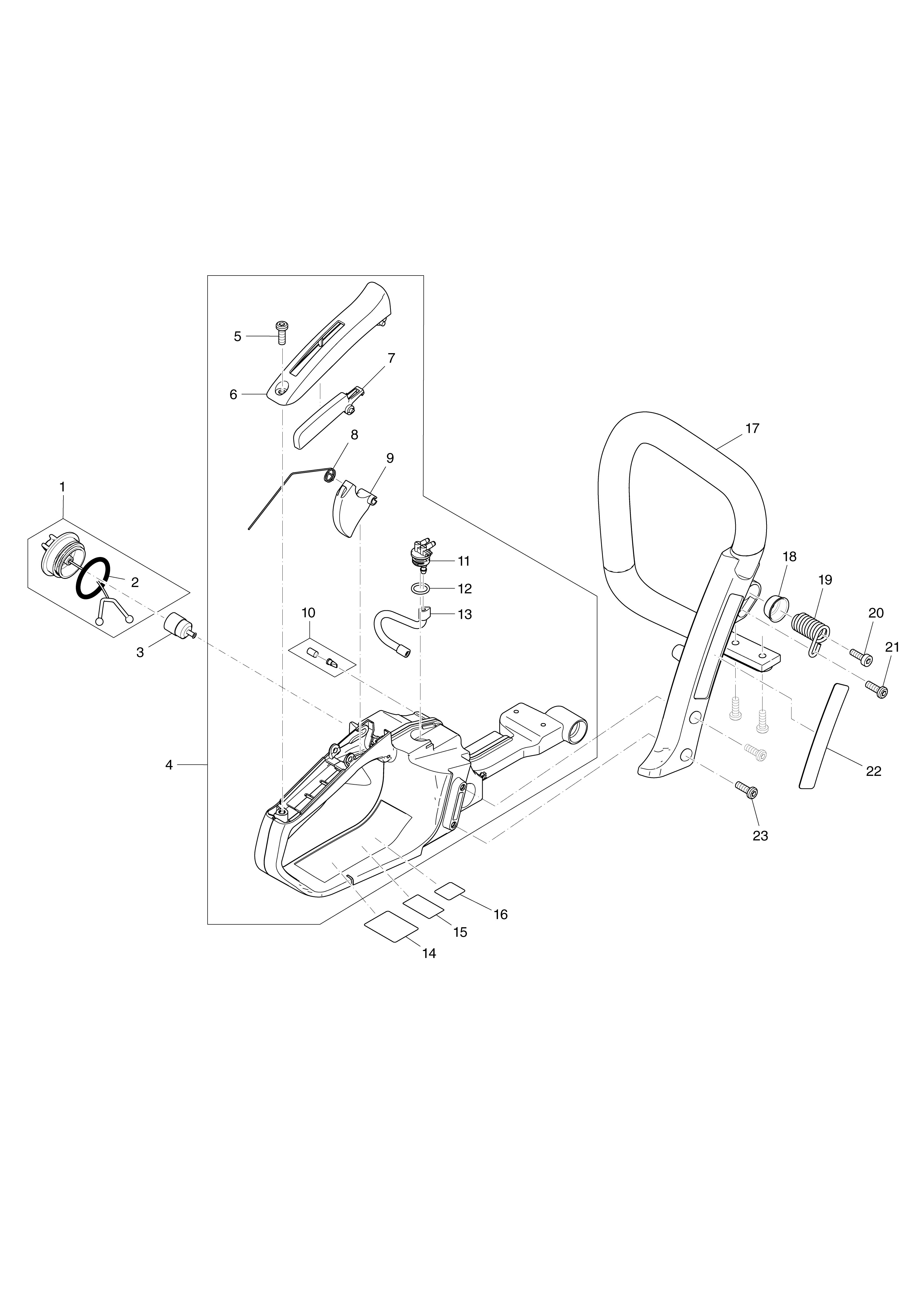 Vue éclatée Makita PS35CTLC#01