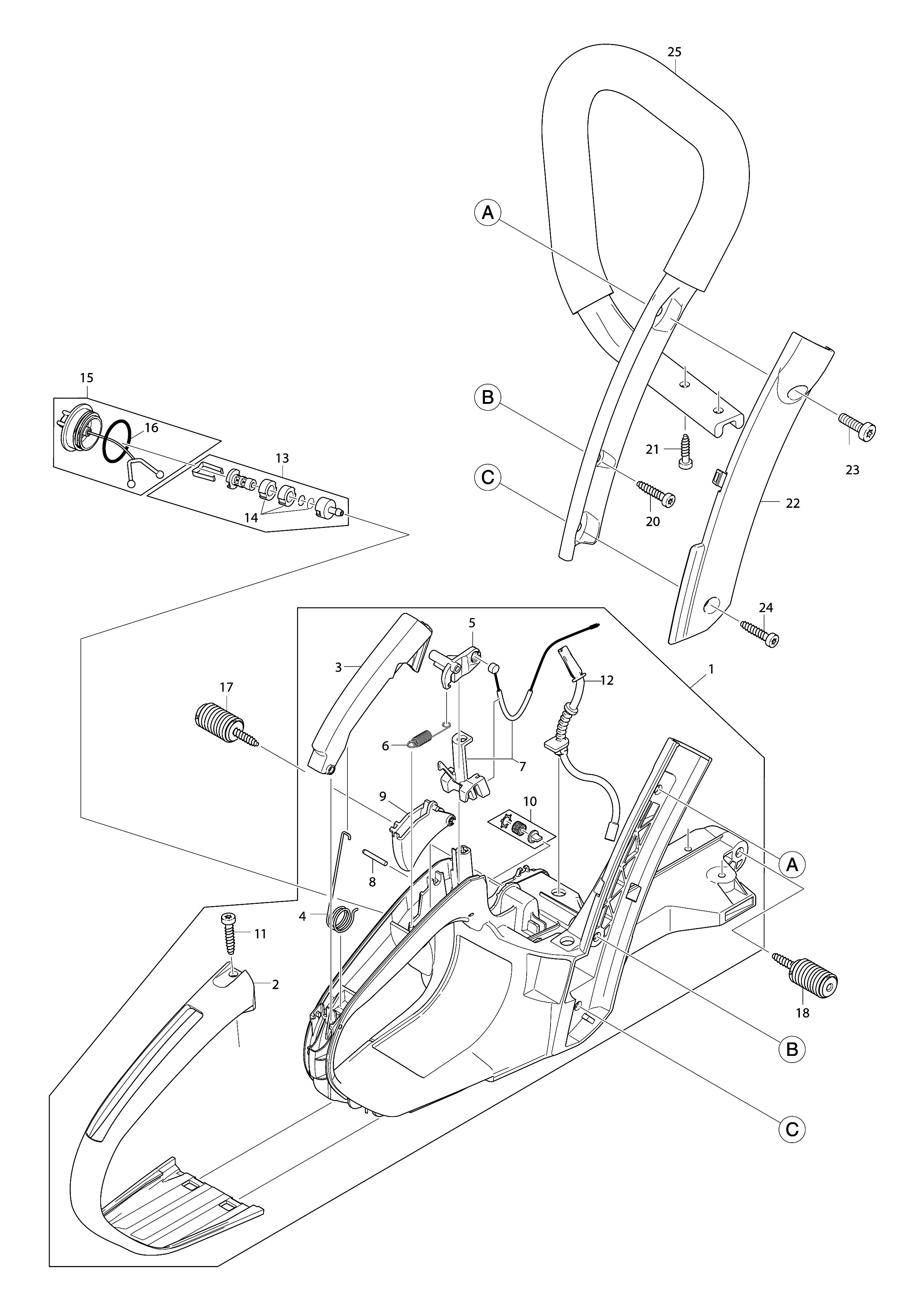 Vue éclatée Makita PS5105C#01