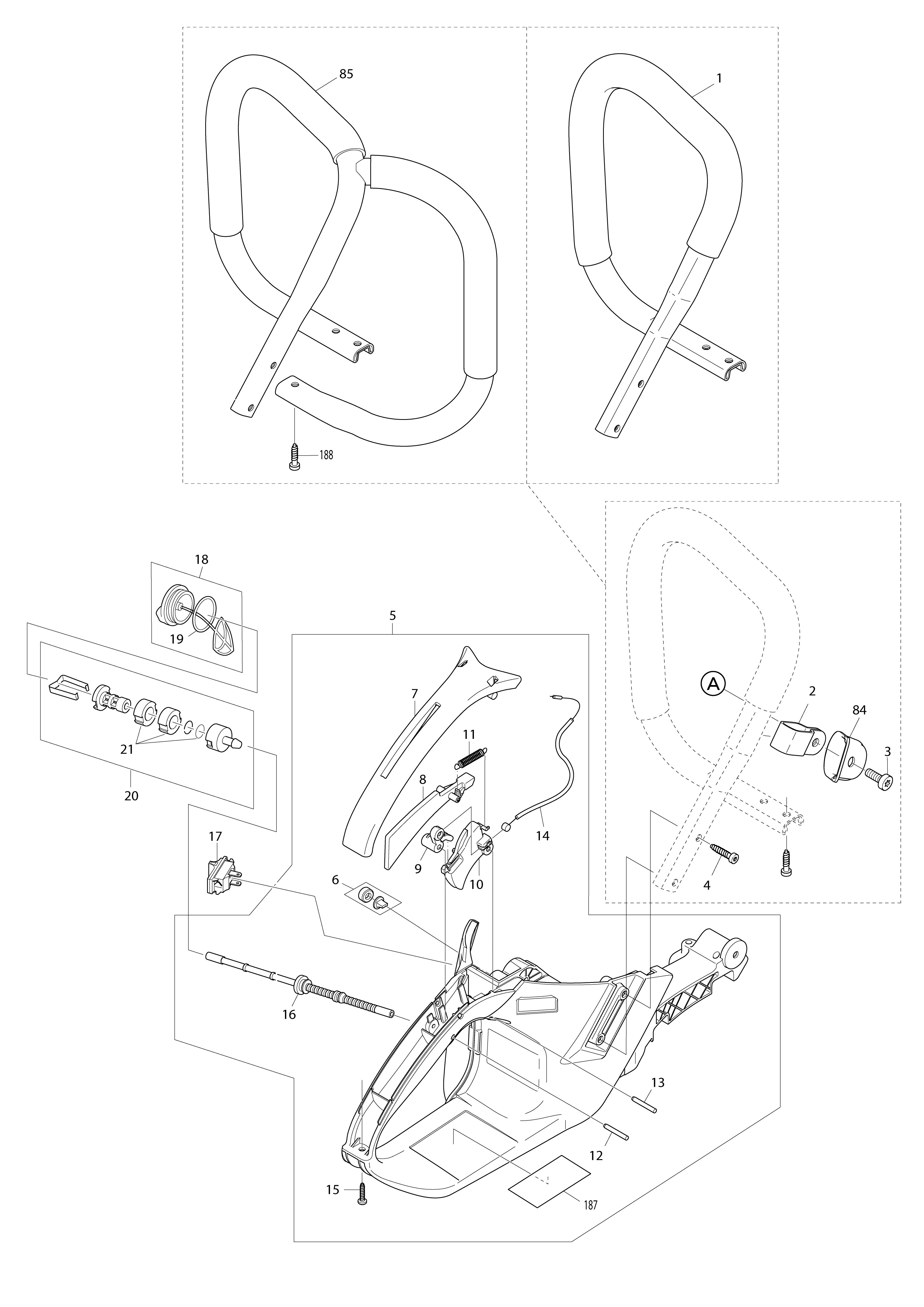 Vue éclatée Makita PS7910#01