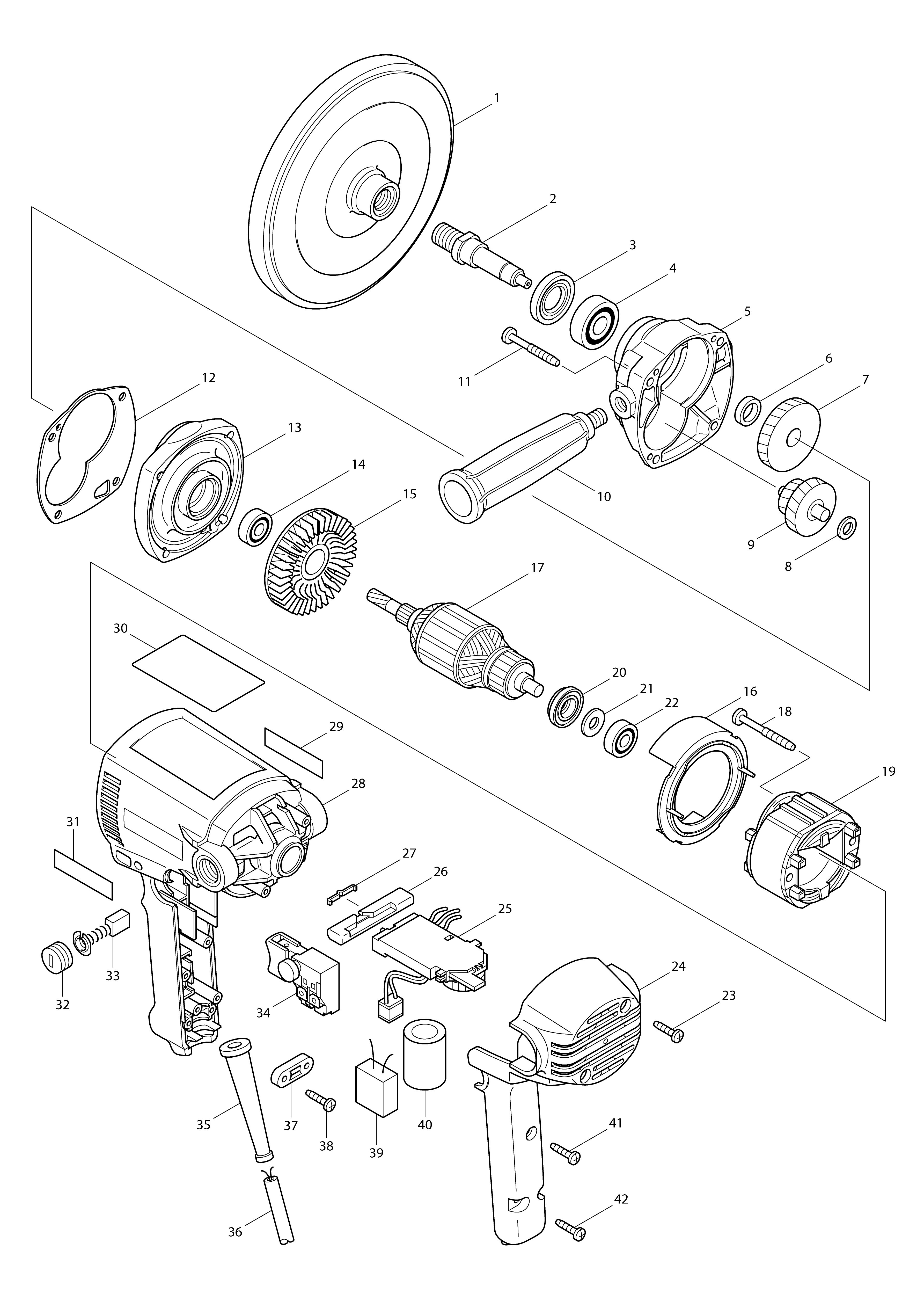 Vue éclatée Makita PV7000C#01