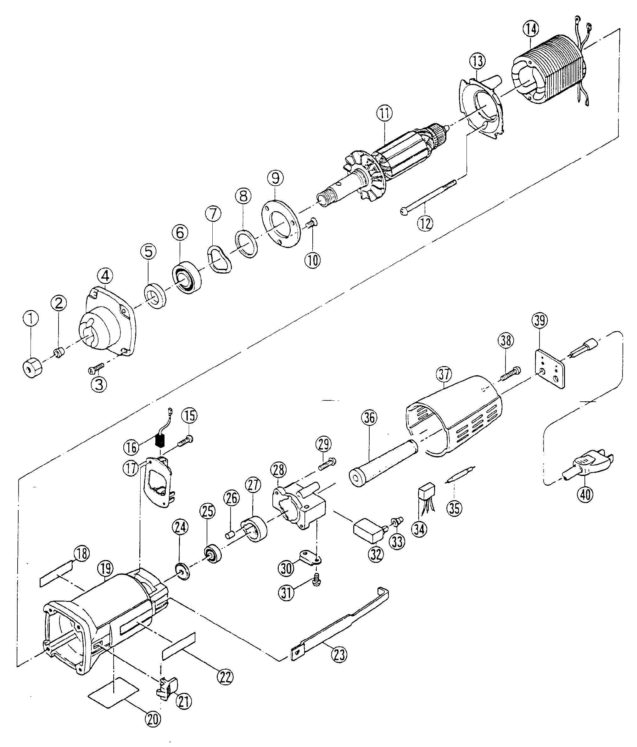 Vue éclatée Ryobi DCU65 DCU65#01