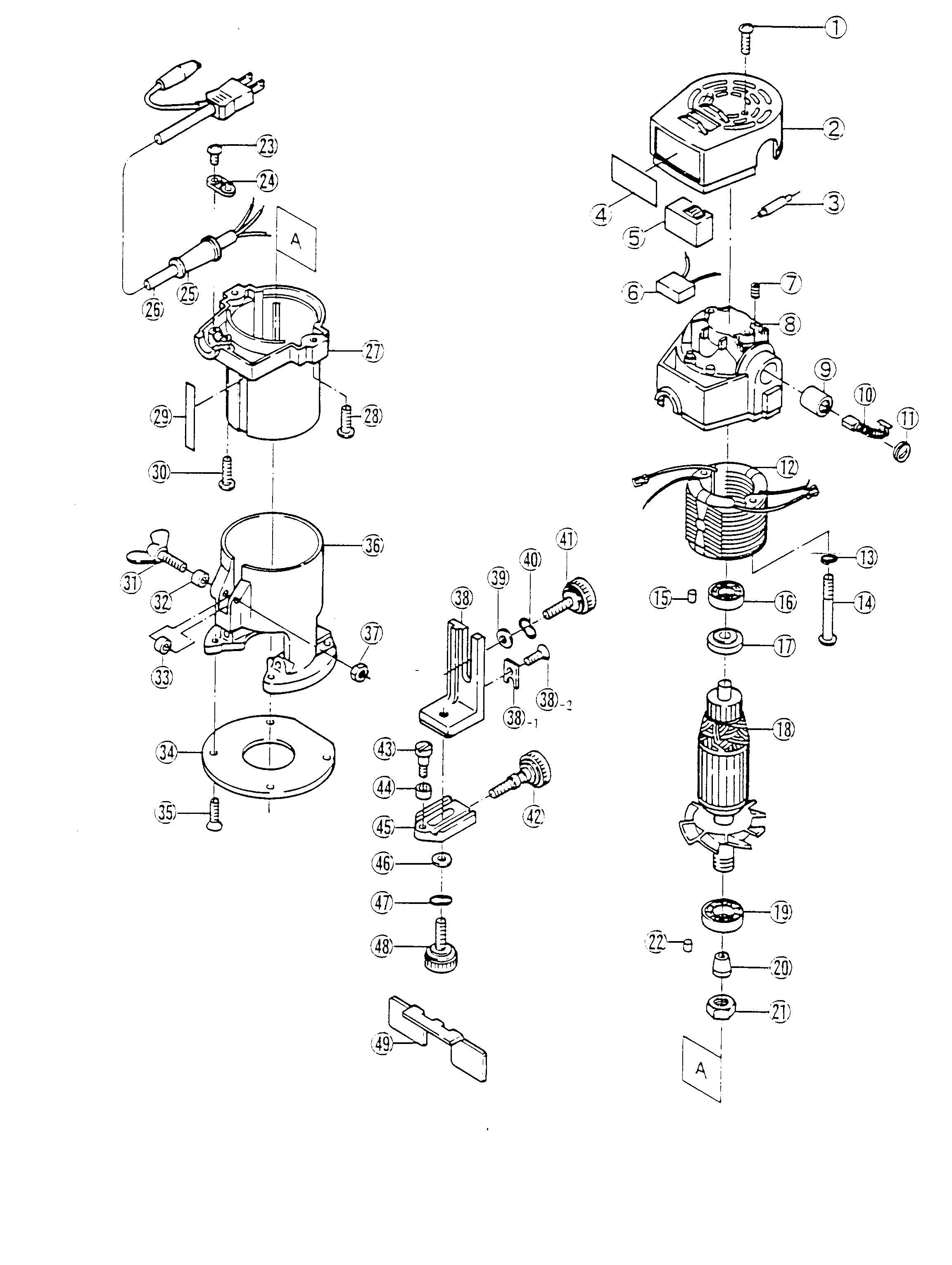 Vue éclatée Ryobi TR30P TR30P#2#01