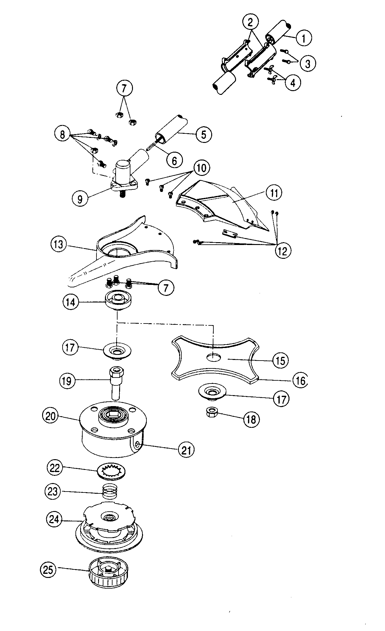 Vue éclatée Ryobi 990R 990R#01