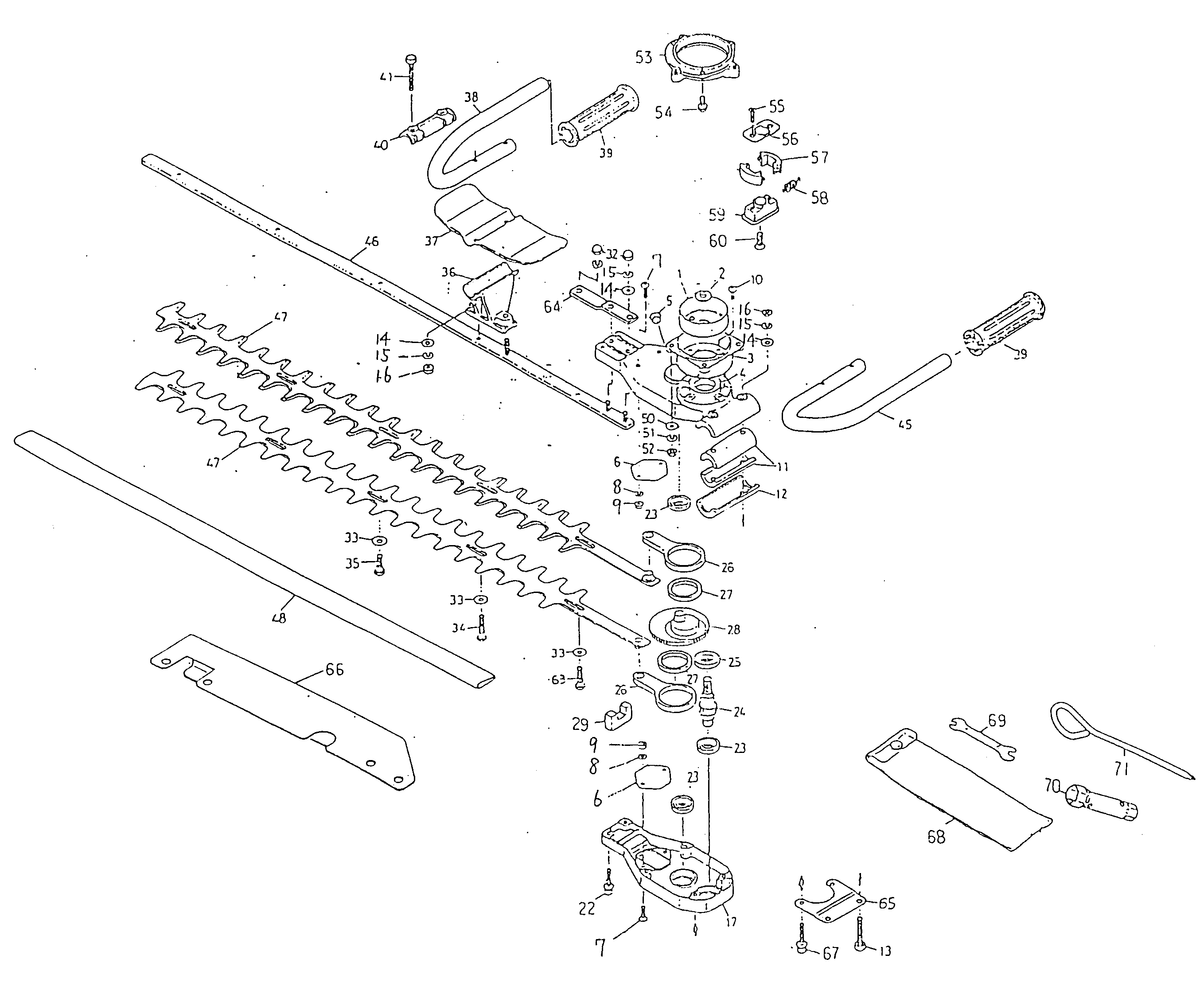 Vue éclatée Ryobi RH167 RH167#01