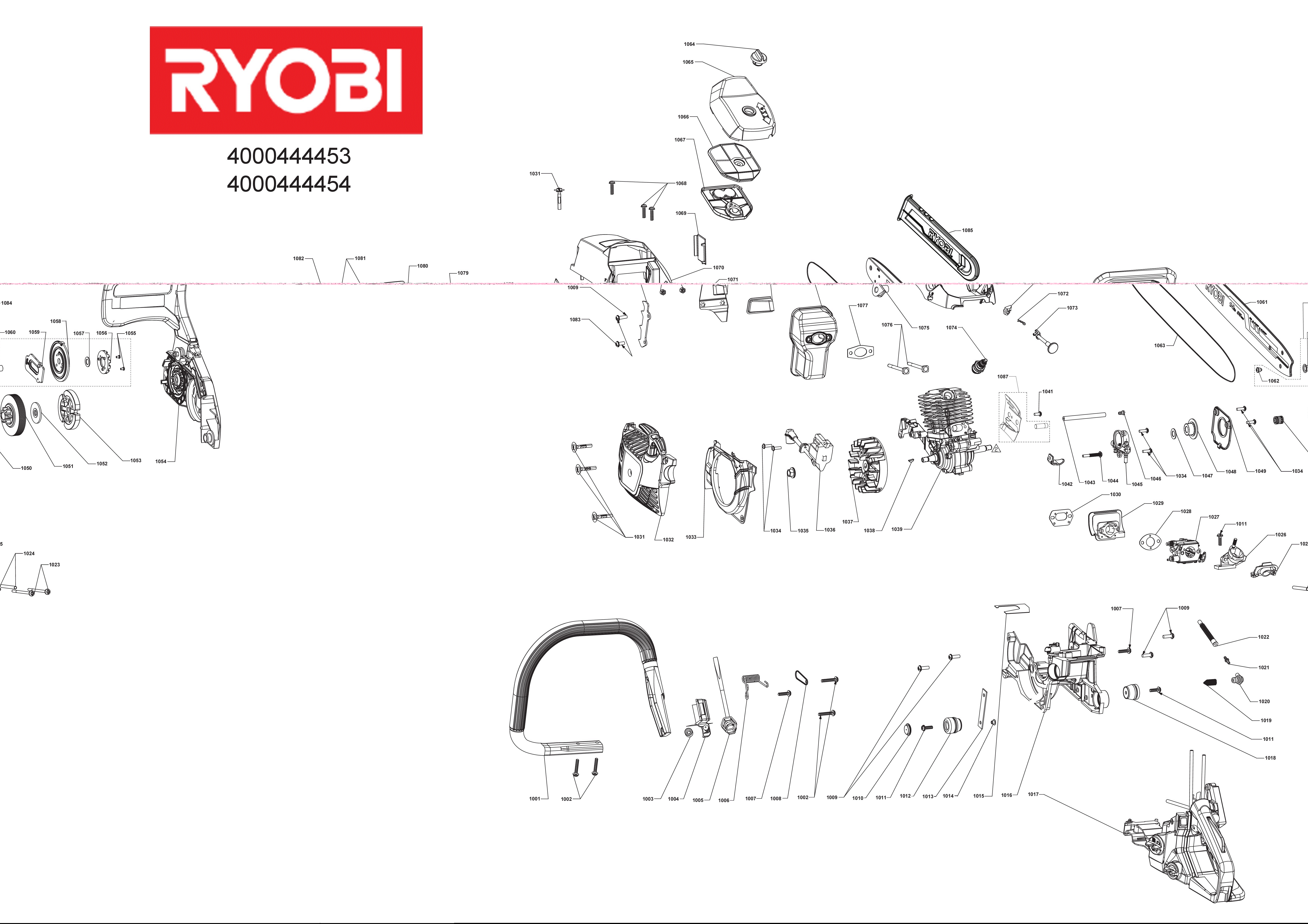 Vue éclatée Ryobi RCS3835T_38CC_35CM 4000444453#01