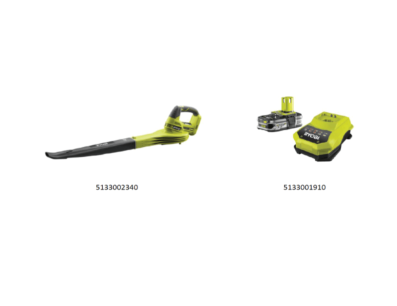 Vue éclatée Ryobi RBL1820H15 5133002426#1#01