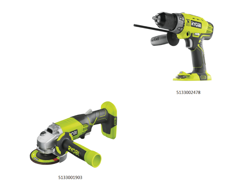 Vue éclatée Ryobi R18PDAG-LL13T 5133002739#1#01