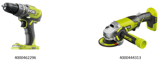 Vue éclatée Ryobi R18DDAG-252S 5133003819#1#01