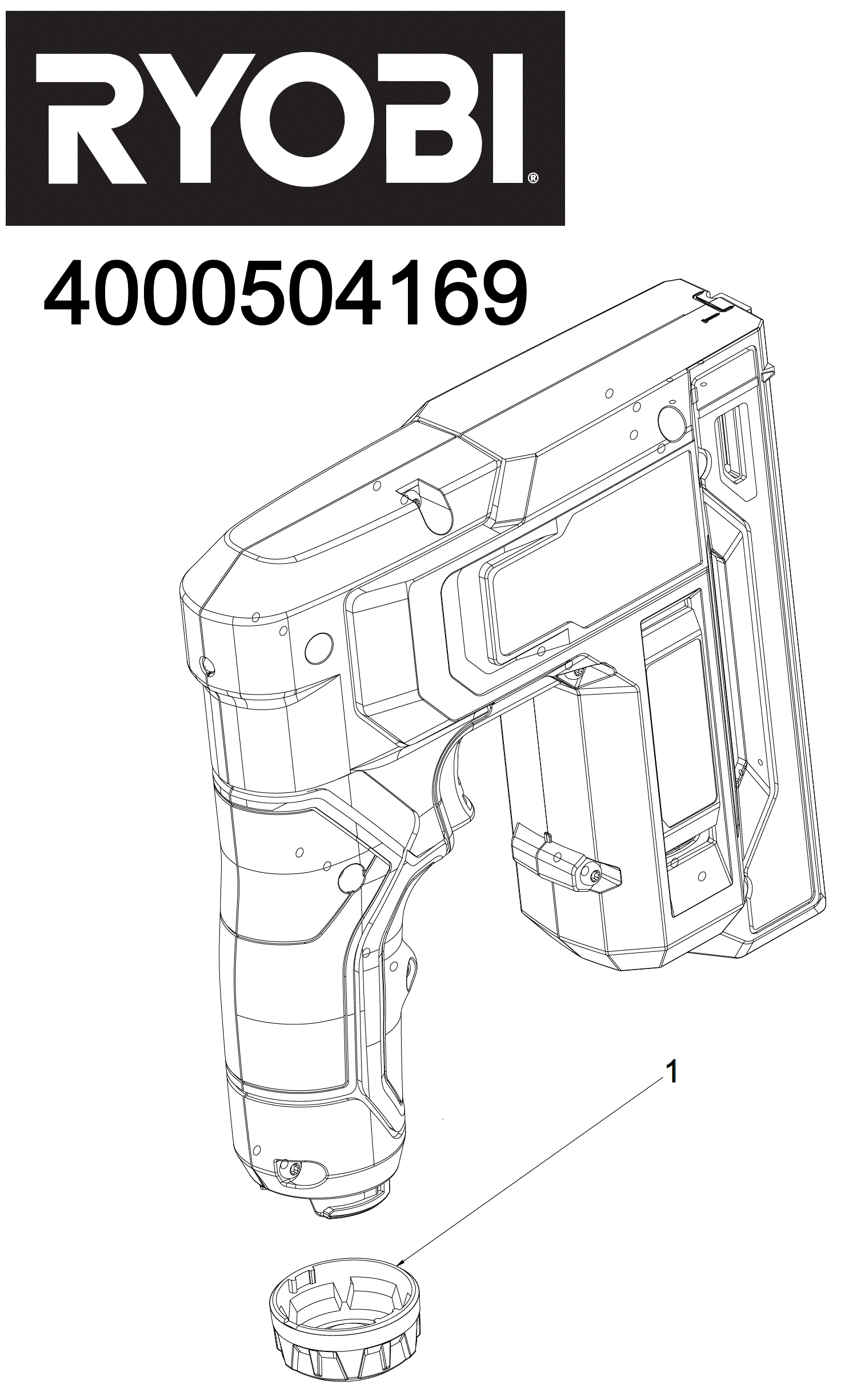 Vue éclatée Ryobi RST4-0 4000504169#01