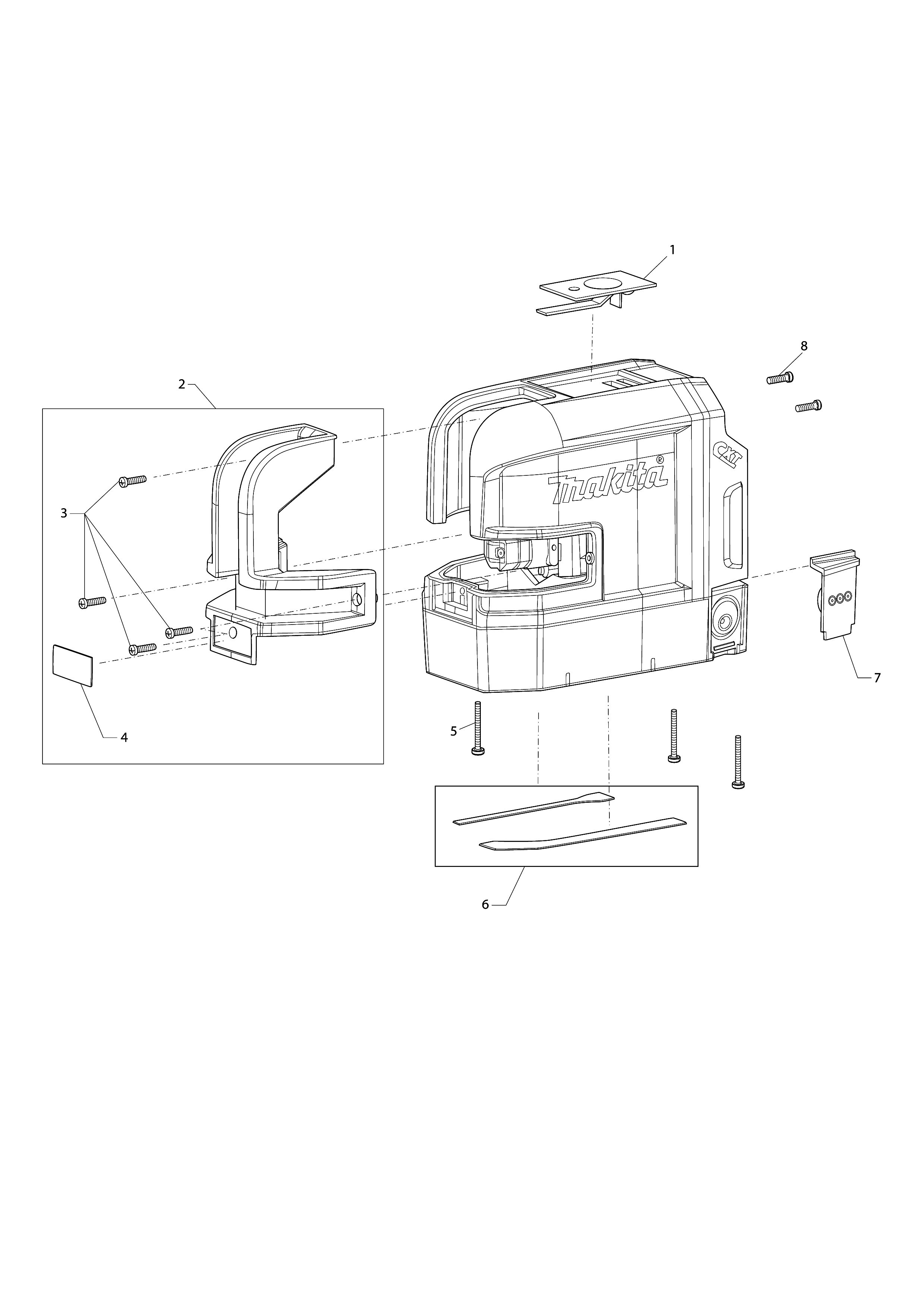 Vue éclatée Makita SK106GD#01