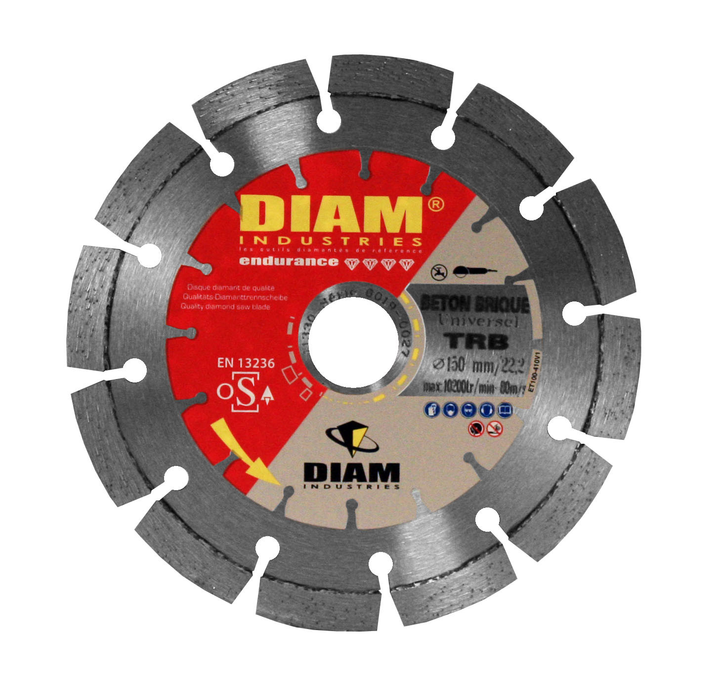 DISQUE DIAMANT RAINUREUSE DIAM 125 mm