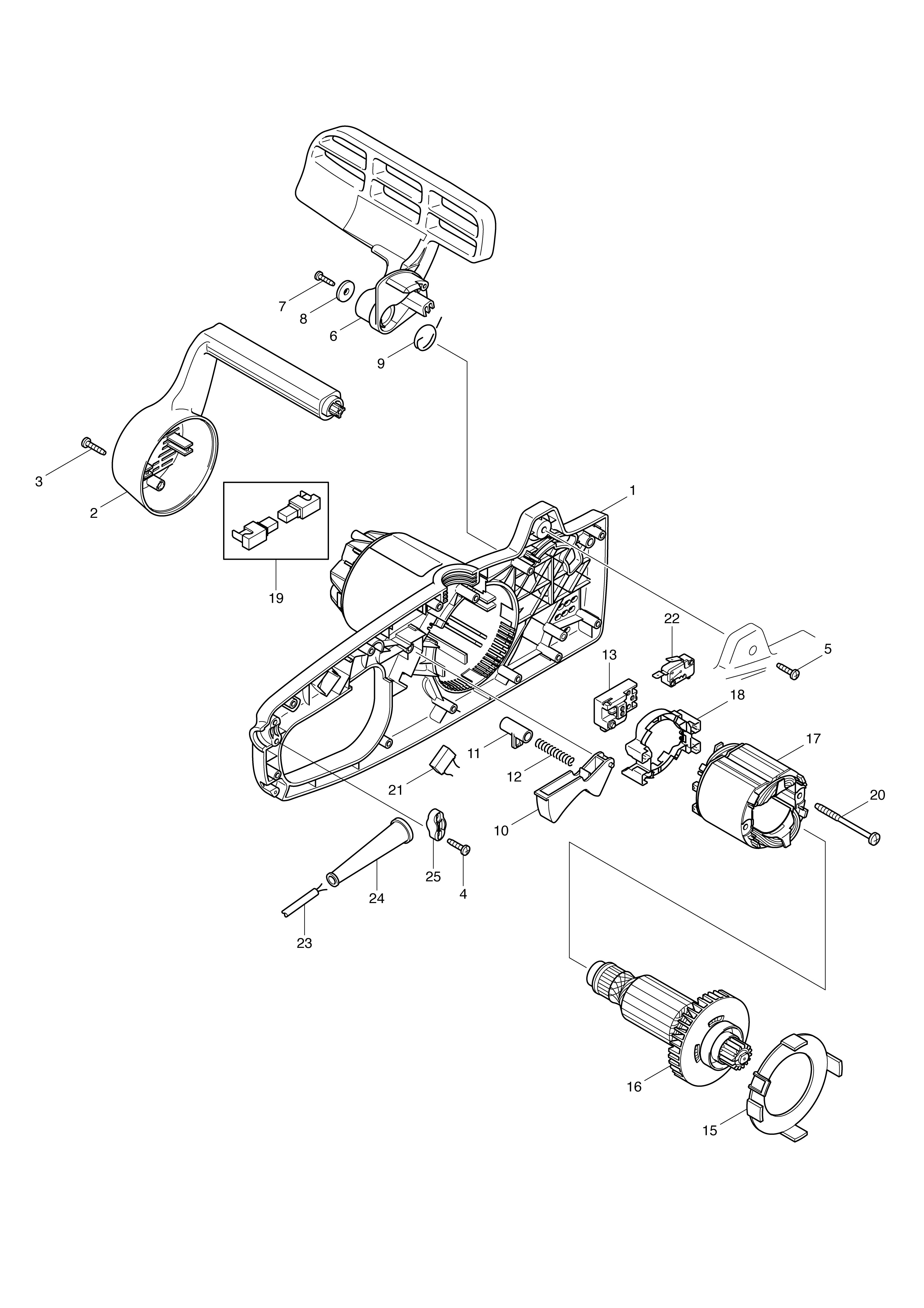 Vue éclatée Makita UC3510A#01