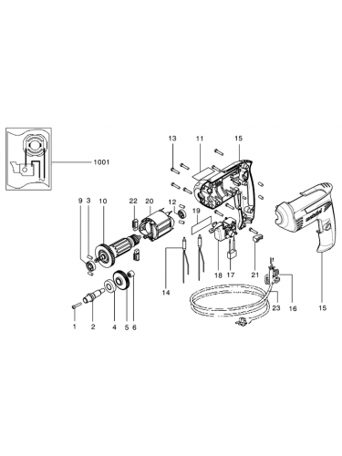 Vue éclatée METABO 00132000#01