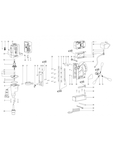 Vue éclatée METABO 00334000#01