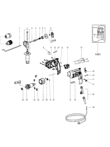 Vue éclatée METABO 00360000#01