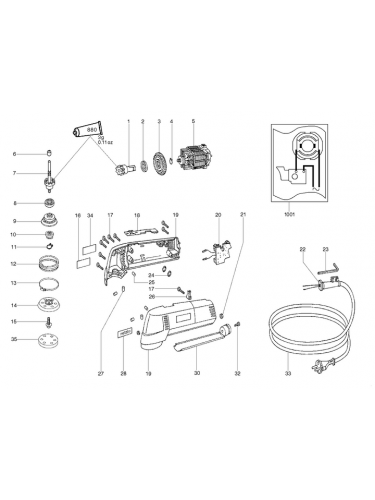 Vue éclatée METABO 00405180#01