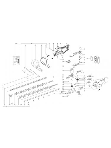 Vue éclatée METABO 00467000#01