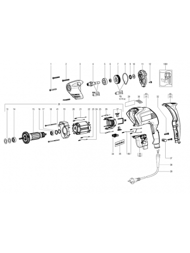 Vue éclatée METABO 00554000#01
