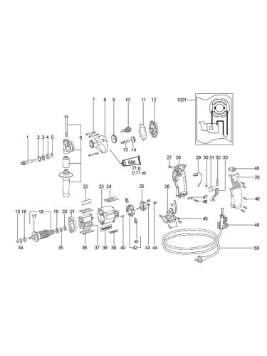 Vue éclatée METABO 00580000#01