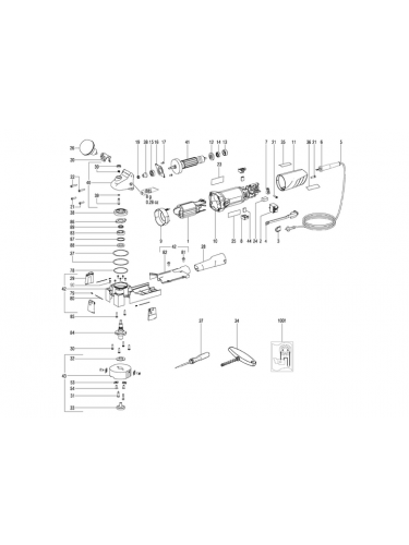 Vue éclatée METABO 00724001#01