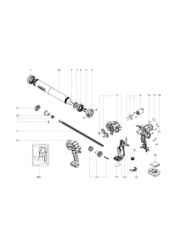 Vue éclatée METABO 01217000#01