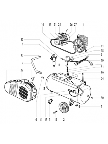 Vue éclatée METABO 01539000#01