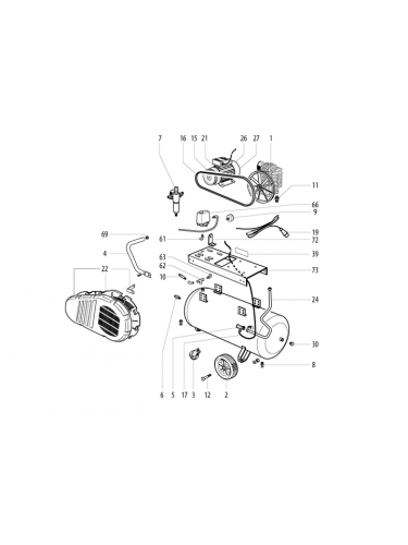 Vue éclatée METABO 01539001#01