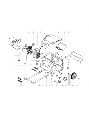 Vue éclatée METABO 01546000#01