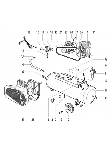 Vue éclatée METABO 01588000#01