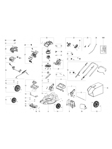 Vue éclatée METABO 01606000#01
